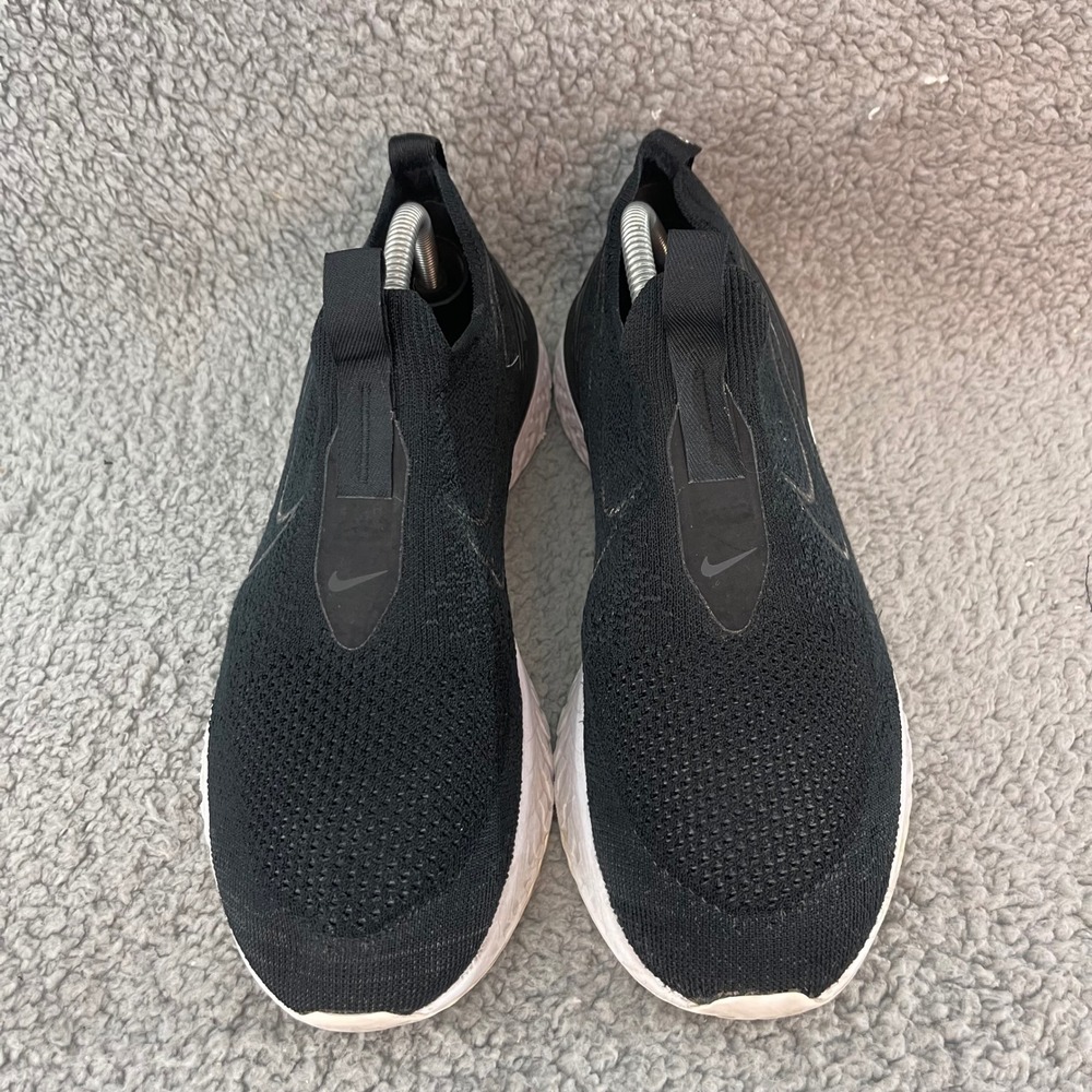 Nike Epic Phantom React Flyknit Mens 8 Black White Slip On Athletic Shoes BV0417 - Picture 3 of 9